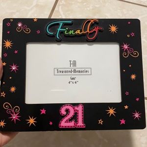 Finally 21 4x6 photo frame